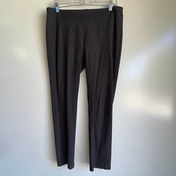 Eileen Fisher Gray Washable Crepe Ankle Pants Size Small - Picture 1 of 10